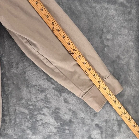 Woolrich Men's Plaid Lined Long Sleeve Button Up Shirt Tan Blue Size XL - Picture 6 of 8